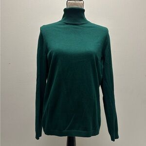 Talbots- Forest Green Turtleneck Sweater
